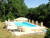 There is another patio area by the pool