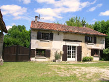 The house is very private with trees all around